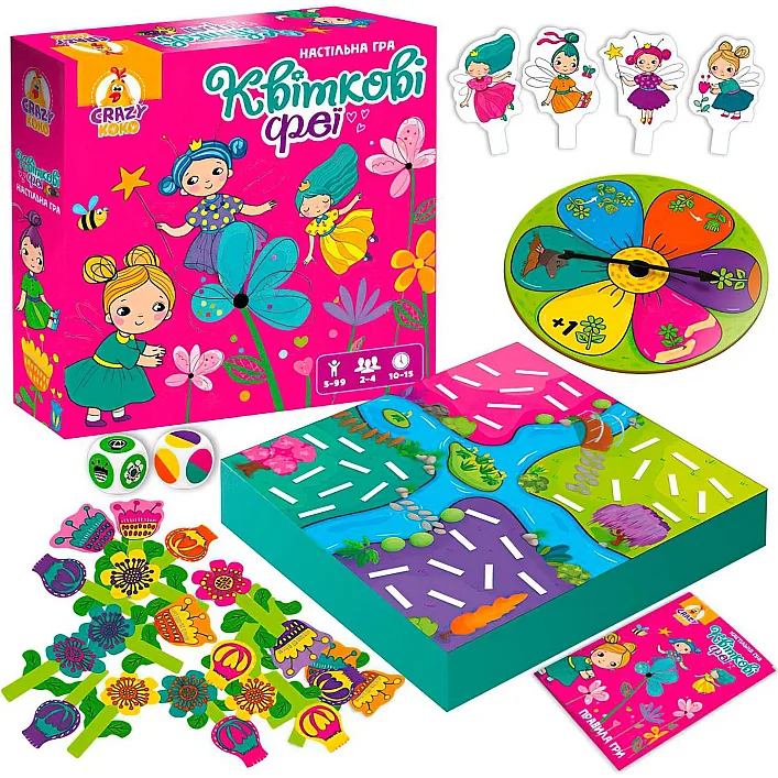 Игра настольная развлекательная "Цветочные феи" VT8055-34 (укр) (5) "Vladi Toys"