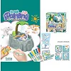 Набор для творчества "DIY Graffiti and Washing: Динозавры" 4 фигурки, подача воды, 6 фломастеров, ванночка, щеточка
