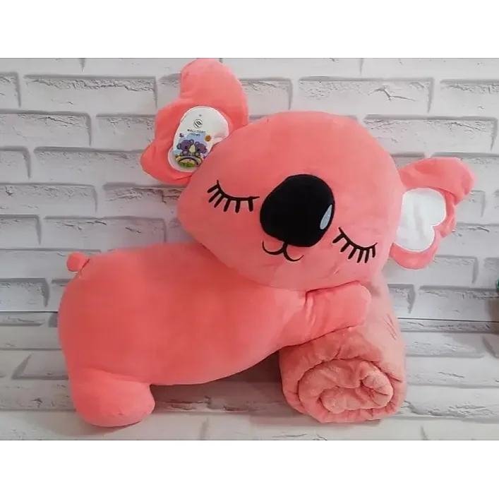 Детская мягкая игрушка "Коала" L1129(Pink) игрушка с пледом, размер 50 см