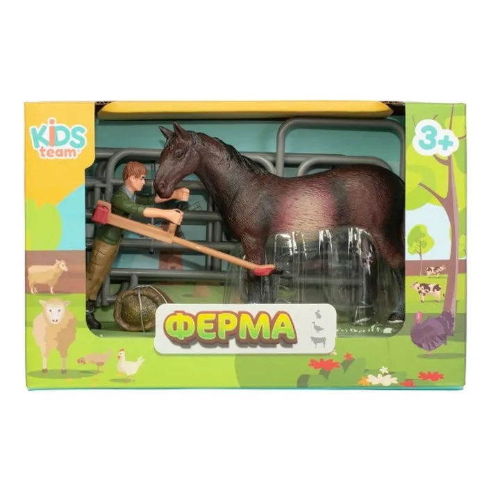 Дитячий іграшковий набір "Ферма" Q9899-X3_2 кінь з парканом