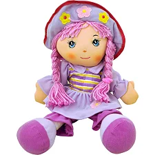 Кукла мягкая музыкальная (рус), 2 вида, в шарик R2016C р.40*24см. (Лял2016)