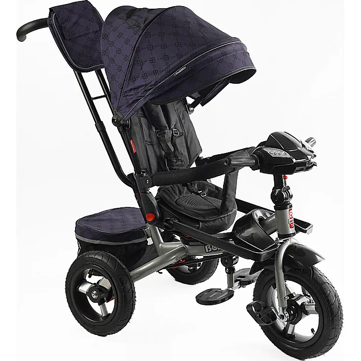 Велосипед 6088 F – 702-15 Best Trike (1) ПОВОРОТНОЕ СИДЕНИЕ, СЛОЖНОЕ КЕРМО, ФАРА МУЗЫКАЛЬНАЯ С USB,Bluetooth НАДУВНЫЕ КОЛЕСА, ПУЛЬТ ВКЛЮЧЕНИЯ СВЕТА И ЗВУКА