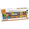 Деревянный поезд Viga Toys Цветные кубики (51610)