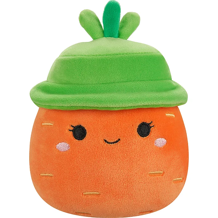 М'яка іграшка SQUISHMALLOWS - МОРКВИНКА КАРОЛІНА В КАПЕЛЮСІ (19 cm)