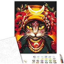 Картина по номерам: Кошка Мольфарка BS53282 г. 40*50 см. Brushme (Нас8232)