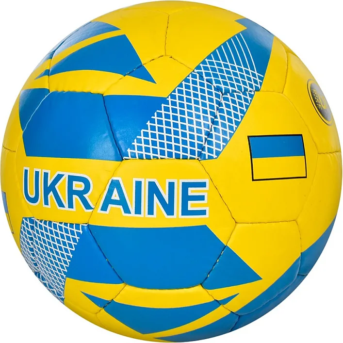 Футбольний м'яч 2500-232 жовто-блакитний, розмір № 5