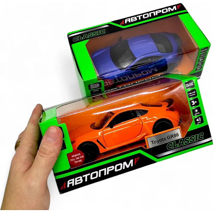 Машинка металева "Автопром: Toyota GR86" (СИНЯ)
