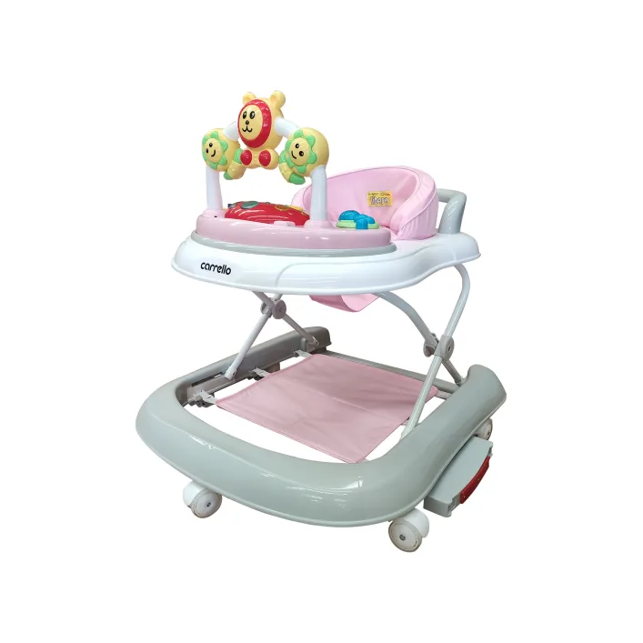 Ходунки CARRELLO Libero CRL-9602/3 Pink 3 в 1 (ходунки, качели, каталка) (Нем0998)