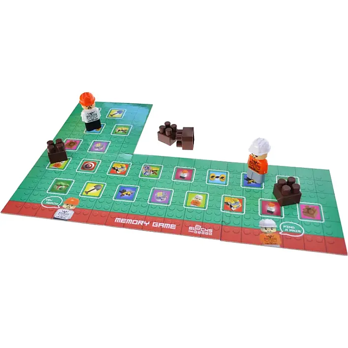 Конструктор "Block&Steps: Мегастроитель" + ходилка и мемори игра 3в1, 125дет. QB300-204 qbee (Кон3284)