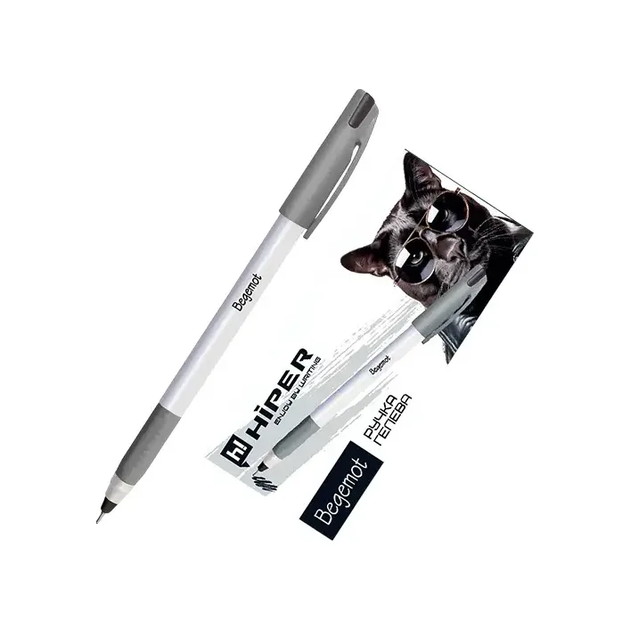 Ручка HIPER HG-230 гелева BEGEMOT 0,7 мм, чорна (Кнц9867)