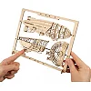 Дерев'яний механічний 3D конструктор Ugears Цепелін (70208)