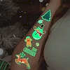 Набор временных тату "Рождество №2" kids-tatto-set10-2-christmass, светящиеся 12 х 7 см