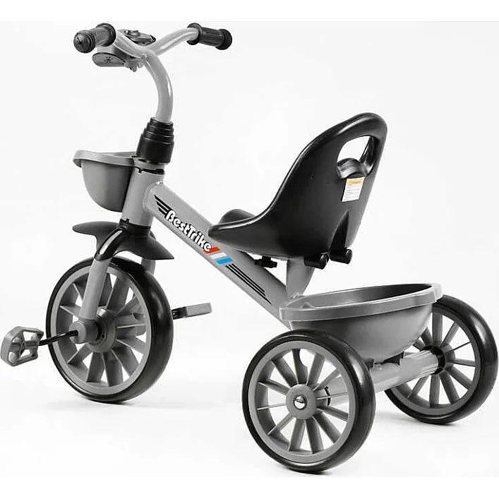Велосипед 3-х колісний BS-18125 "Best Trike" (1) колеса EVA переднє 12’’, заднє 10’’, сталева рама, фара з музикою та світлом, 2 кошики, в коробці