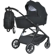Коляска детская универсальная 2 в 1 GENESIS ME 1126 Jet Black