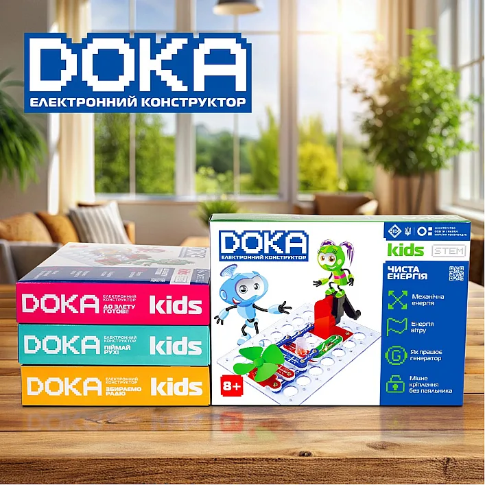 Конструктор електронний DOKA "ЧИСТА ЕНЕРГІЯ"