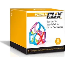 Магнитный конструктор Guidecraft PowerClix Organics Базовый набор, 6 деталей (G9482)