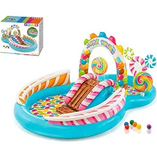 Intex Ігровий центр 57149 NP "Карамель" (2) Розмір 295х191х130см, 374 л, від 3-х років