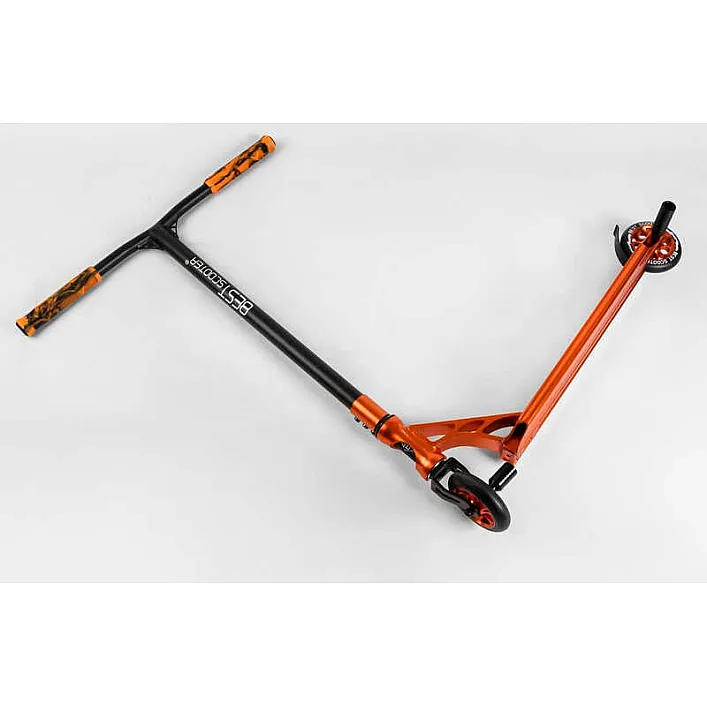 Самокат трюковый 53880 Best Scooter (4) HIC-система, ПЕГИ, алюминиевый диск и дека, АНОДИРОВАННАЯ ПОКРАСКА, колёса PU, d=110мм, ширина руля - 60 см