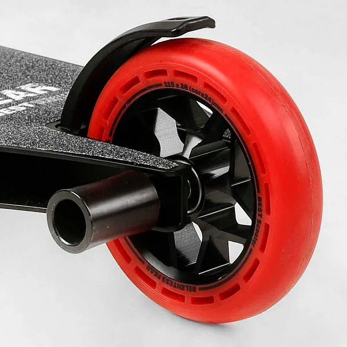 Самокат трюковый МТ-50599 Best Scooter (4) "FEAR" SCS-система, ПЕГИ, алюминиевый диск и дека, колёса PU, d=115мм, ширина руля 58 см