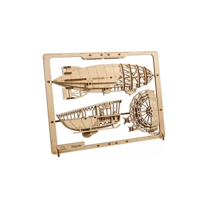 Дерев'яний механічний 3D конструктор Ugears Цепелін (70208)