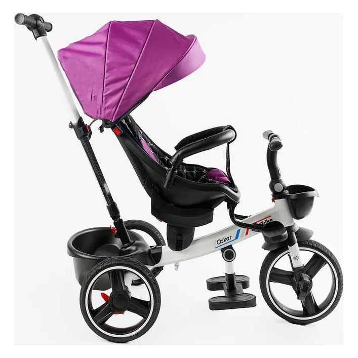 Велосипед 6390 &ndash; 17-502 BestTrike "Oscar" (1) ПОВОРОТНОЕ СИДЕНИЕ, РУЛЬ СОСТАВЛЯЕТСЯ, КОЛЕСА С ПРОГУЛИТЕЛЬНЫМ PU, КОРЗИНА, ТЕЛЕСКОПИЧЕСКАЯ РУЧКА