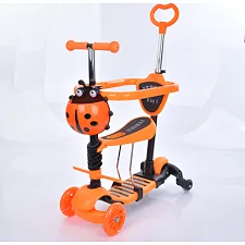 Самокат трехколесный iTrike MAXI 5в1 (JR 3-101-OR) оранжевый.