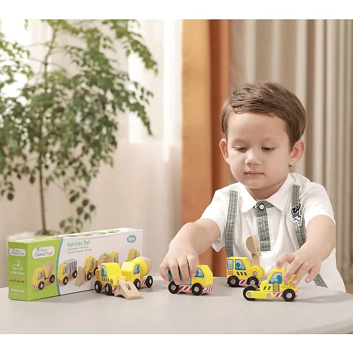 Набір Будівельні транспортні засоби New Classic Toys, 5 шт.