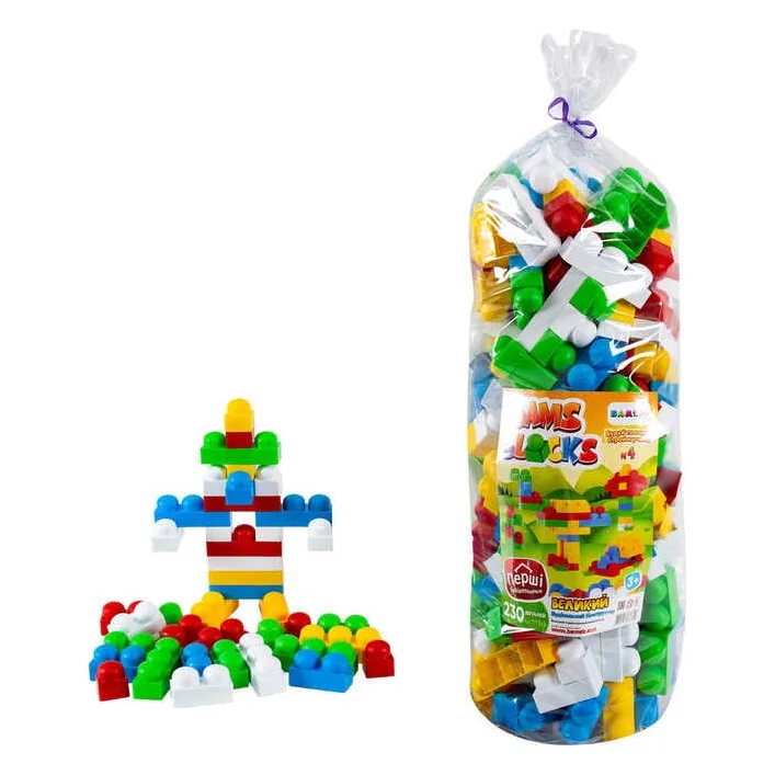 гр Конструктор "BAMSIBLOCK №4" 115/5 (4) "BAMSIC" 230 деталей, у пакеті