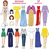 Настільна магнітна гра "Fashion story" ML4032-08 EN магнітна лялька, 27 магнітів