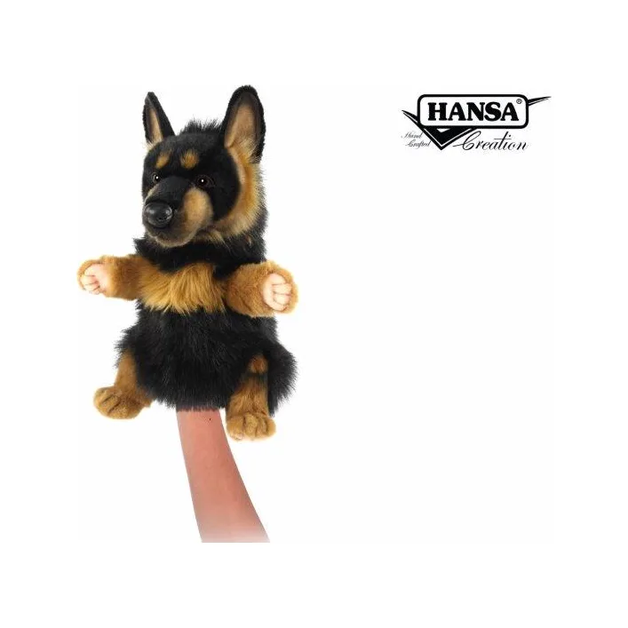 Мягкая игрушка Немецкая овчарка, серия Puppet высота 33 см, Hansa (84475)
