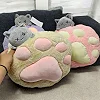 Мягкая игрушка "Лапка с котиком" 33 см (БЕЛЫЙ)