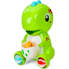 Детская игрушка для купания "Динозаврик" 9928-9929(Green) 21 см, водопад, присоски