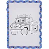 Картина по номерах дерев'яна "Пожежна машинка" формат А4 Puz-22954 PuzzleOk (Нас7415)