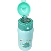 Термос-поильник с силиконовой трубочкой MGZ-0318(Turquoise) чашкой, в чехле с ремешком, 550 мл