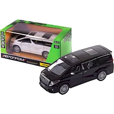 Машина металева 68481 "АВТОПРОМ", 2 кольори, 1:29 Toyota Alphard, батарейка, світло, звук, відкр. дв