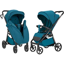 Детская прогулочная коляска CARRELLO Bravo Carbon (CRL-5530 Azure Blue)