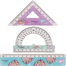 Набор линеек 370675 "Pusheen" 3 предмета, линейка 15 см Yes (Кнц2965)