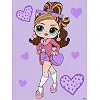 Набір для розпису по номерах для дітей "L.O.L. Surprise! Tweens Fancy Gurl" 30х40 см. KHO6284 IDEYKA (Нас9967)