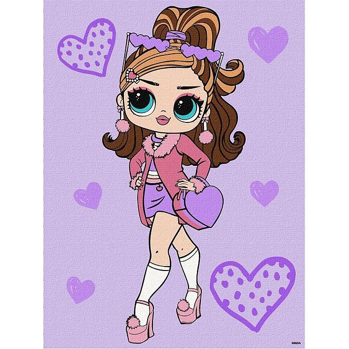 Набір для розпису по номерах для дітей "L.O.L. Surprise! Tweens Fancy Gurl" 30х40 см. KHO6284 IDEYKA (Нас9967)