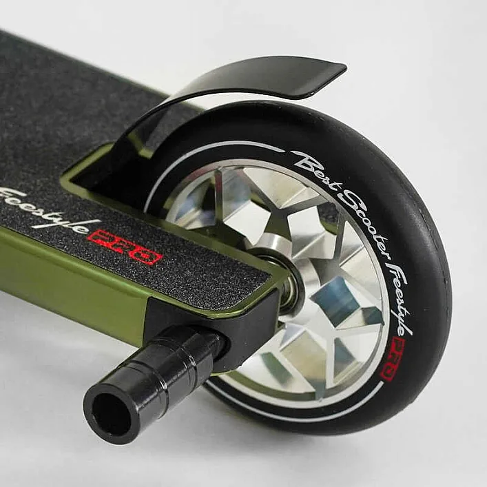 Самокат трюковый N- 56307 "Best Scooter" (2) "Freestyle", HIC-система, ПЕГИ, алюминиевый диск и дека, колёса PU, d=120мм, ширина руля 58 см