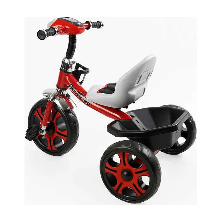 Велосипед 3-х колісний BS-21505 "Best Trike" (1) колеса EVA переднє 12’’, заднє 10’’, сталева рама, фара з музикою та світлом, кошик, в коробці