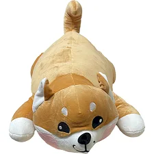Детская мягкая игрушка "Акита-ину" L1125(Brown) игрушка с пледом, размер 60 см