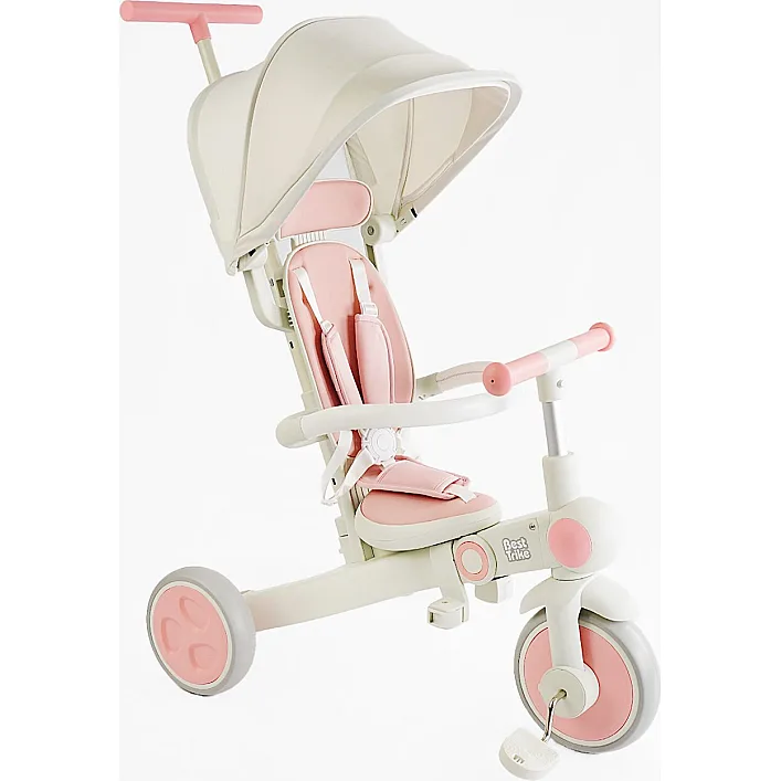 Велосипед-трансформер 3-х цв. BS-12-303 Best Trike (1) материал рамы нейлон, переднее колесо EVA 10”, задние колеса EVA 8”, родительская ручка, в коробке
