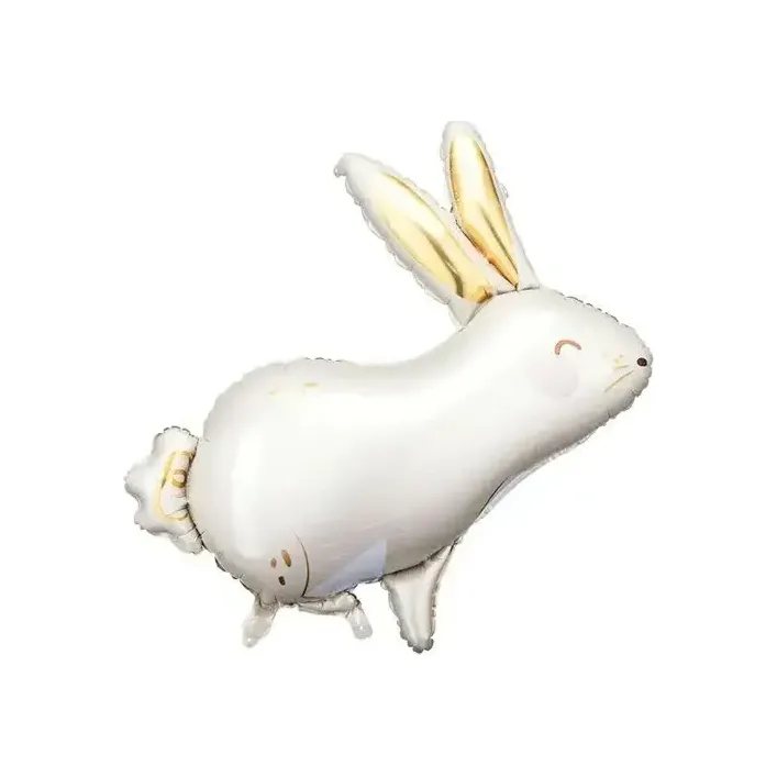 Фольгированный шарик фигура "Кролик" цветная PartyDeco 67х88 см.(1шт.) (Дер5866)