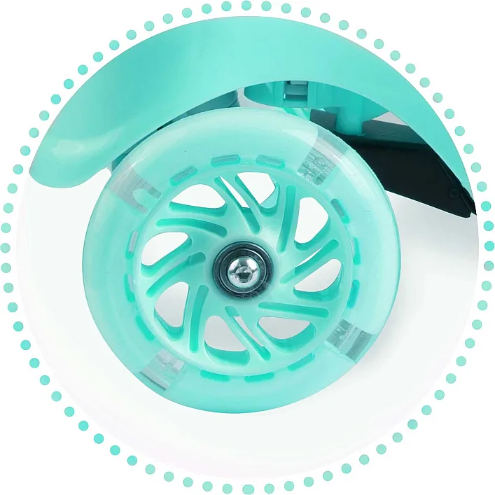 Самокат дитячий триколісний Ricokids Piko м'ятний