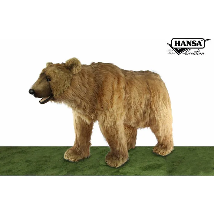 Анимированная игрушка Бурый медведь длина 137см, Hansa (08778)