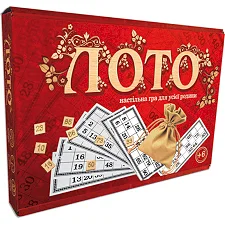 Настольная игра "Лото с деревянными фишками" 30656 STRATEG (Нас6656)