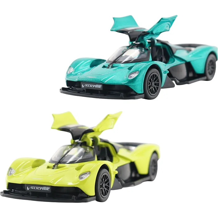 Автомодель - ASTON MARTIN VALKYRIE 2024 (зелений, жовтий)