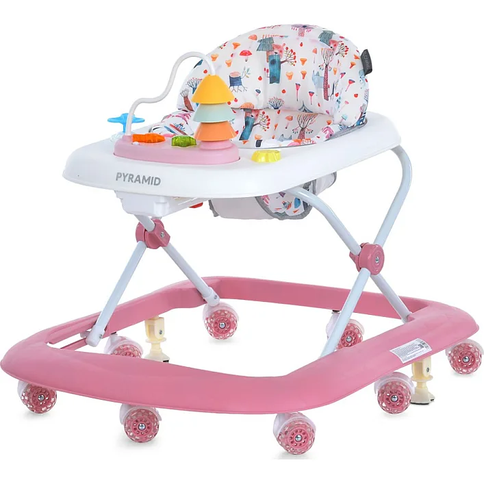 Дитячі ходунки Pyramid ME 1217 Pink, музика, світло