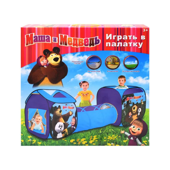 Палатка с переходом по мотивам мультфильма в коробке 995-7093B р.237*70*90см (Рез3244)